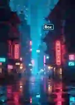 밤에는 빛나는 간판이 있는 미래적인 네온 불빛의 도시 거리입니다. AI 이미지 생성기의 장면 옵션입니다.