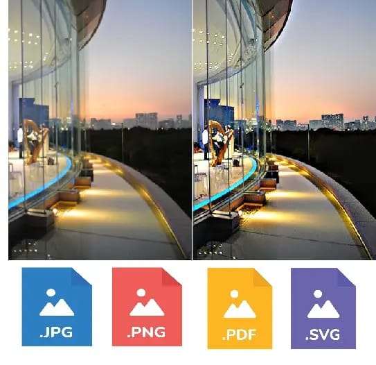 シーンは AI によって処理されたブレ除去画像