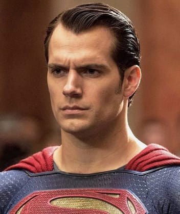 Superman portræt. Modelskabelon til fotoudskiftning af ansigter.