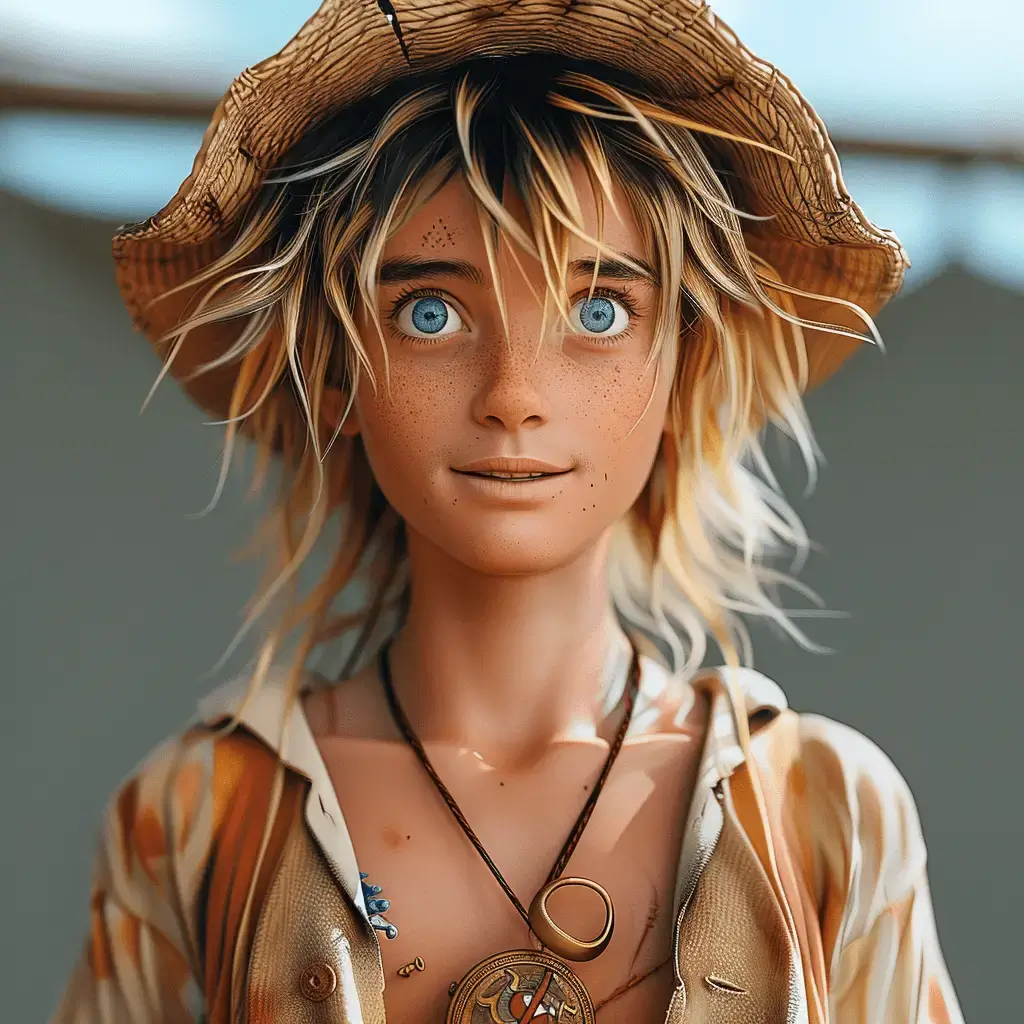 「Create Your Own One Piece Character」ツールで加工した後の効果 「Create Your Own One Piece Character」ツールで加工した後の効果